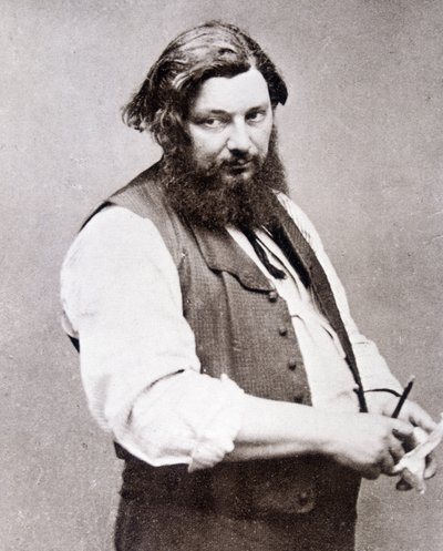 Portret van Gustave Courbet door Etienne Carjat