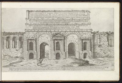 Porta Maggiore te Rome door Etienne Duperac