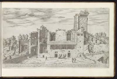 Ruïnes op de Quirinaal te Rome door Etienne Duperac
