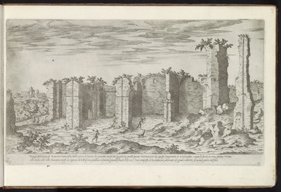 Ruïnes van de Thermen van Caracalla te Rome door Etienne Duperac