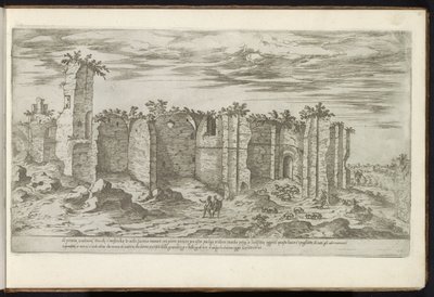 Ruïnes van de Thermen van Caracalla te Rome door Etienne Duperac