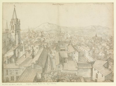 Deel van het college  van Avignon  1617 : Deel van Avignon door Etienne Martellange