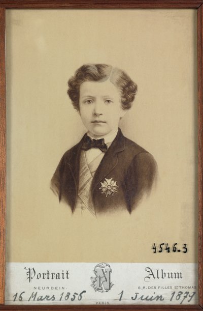Portret van keizerlijke prins door Etienne & Neurdein Louis Antonin (1846-p. 1915) Neurdein