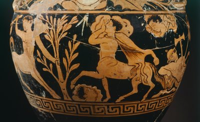 Amphora door de Schilder van de Centauromachie (detail) door Etruscan
