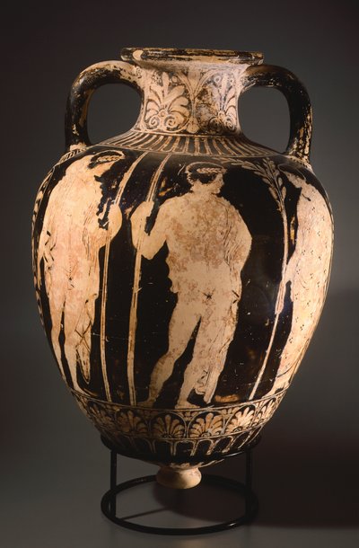 Amfoor met punt door de schilder van Perugia. Roodfigurige aardewerk uit Perugia (Umbrië). Etruskische beschaving, 4e eeuw v.Chr. door Etruscan