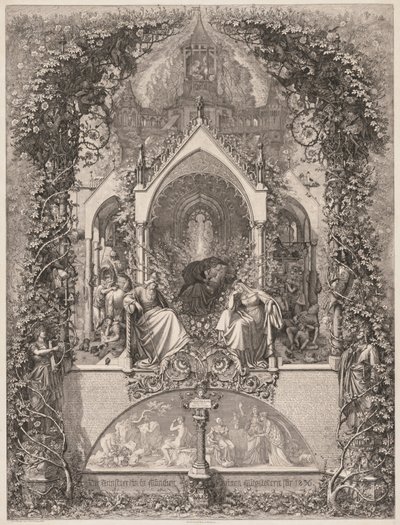 Doornroosje (Dornröschen) door Eugen Napoleon Neureuther