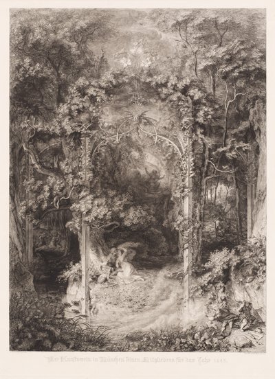Das Waldfräulein door Eugen Napoleon Neureuther