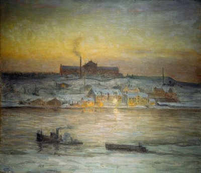 Vroege winterochtend door Eugen Prinz von Schweden