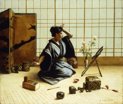 Het geisha-meisje, 1890 door Eugene Armand Lachaise