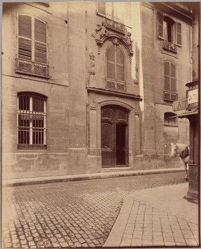 Pastorie Saint-Merri, rue de la Verrerie door Eugène Atget