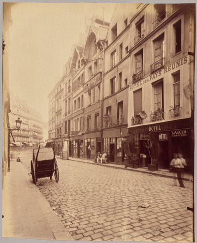 Rue Galande door Eugène Atget