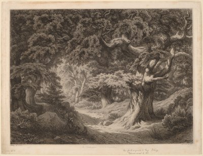 Le Charlemagne, bos van Fontainebleau door Eugene Bléry