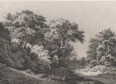 De rand van het bos, nabij Rambouillet, 1860 door Eugene Bléry