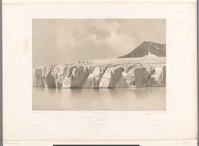 Zicht op de Märjelensee en de Aletschgletsjer door Eugene Ciceri