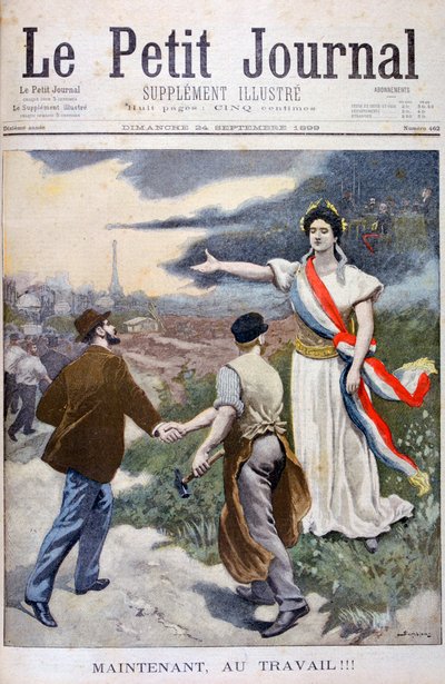 Nu, met werk!!!, 1899 door Eugene Damblans