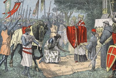 Filips August voor de Slag bij Bouvines op 27 juli door Eugene Damblans