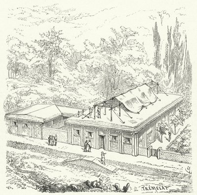 Oude Assyrische woningen door Eugene Emmanuel after Viollet le Duc