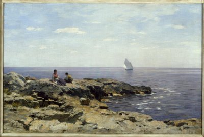 Aan de kust door Eugene Gustav Dücker