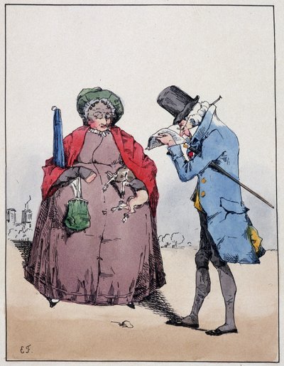 Bourgeois koppel, Jardin du Luxembourg - in "Souvenirs d