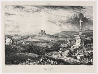 Château de Larderole, 1832 door Eugene Isabey