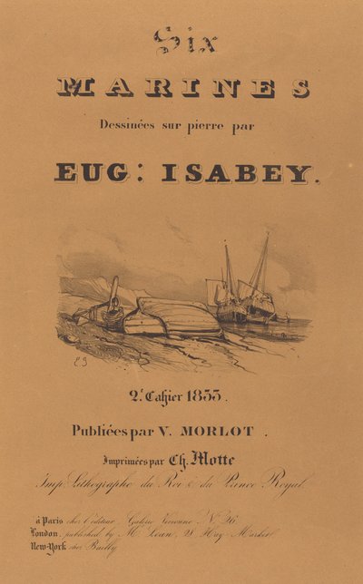 Zes marines door Eugene Isabey