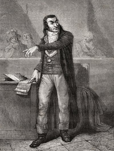 Antoine Quentin Fouquier-Tinville (1746-95), gegraveerd door Blanpain door Eugene Joseph Viollat