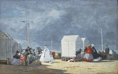 Naderende storm, 1864 door Eugene Louis Boudin