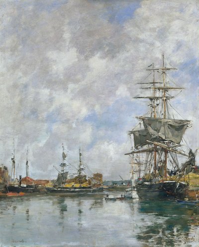 De Kade van Deauville door Eugene Louis Boudin