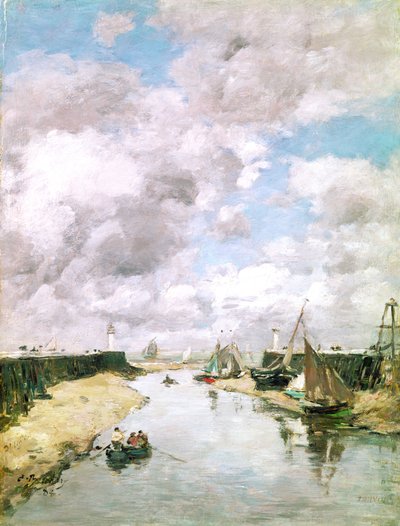 Trouville, 1884 door Eugene Louis Boudin