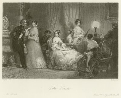 De Soiree door Eugene Louis Lami