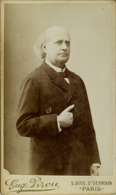 Portret van Leconte de Lisle 1818-1894, ca. 1870 door Eugene Pirou