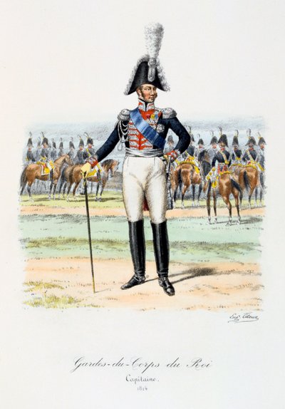 Gardes-du-Corps de Roi, Kapitein door Eugene Titeux