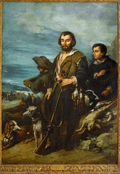 De jager (schilderij op doek) door Eugenio Lucas Velazquez