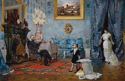 De Fabricci familie, ca 1880 door Eugenio Scomparini