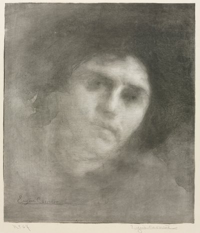Madame Eugène Carrière (grote plaat) door Eugène Carrière