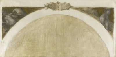 Schets voor de Salon des Sciences van het Hôtel de Ville de Paris: Geografie - Geologie door Eugène Carrière