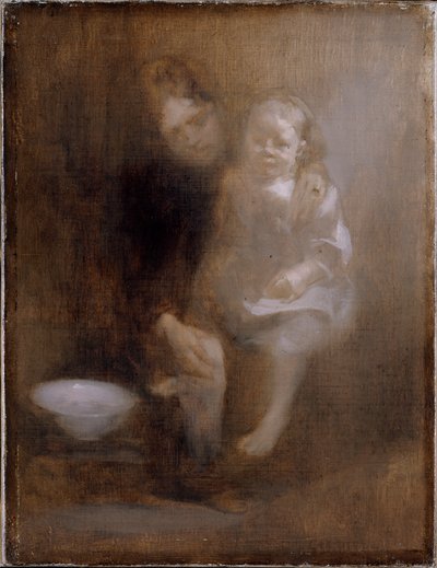 Het voetbad door Eugène Carrière