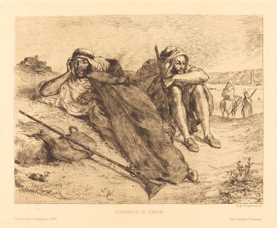 Arabieren van Oran, 1833 door Eugène Delacroix