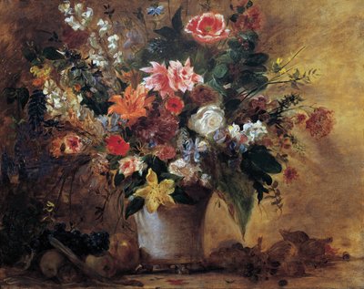 Bloemenstilleven door Eugène Delacroix