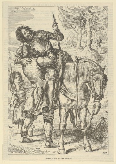 Goetz Geholpen door de Zigeuners, na 1845 door Eugène Delacroix