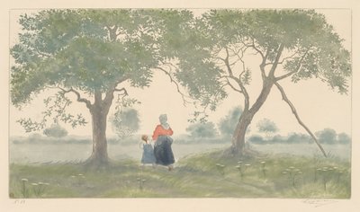 De appelbomen door Eugène Delâtre