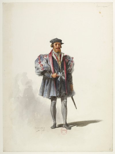 Btv1b84558104 07 - Saint-Saëns - Henry VIII - Kostuummodellen - Lacoste - 7. Seigneur door Eugene Lacoste