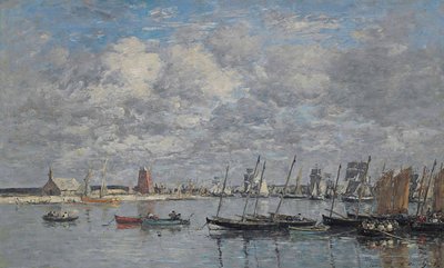 Camaret, de haven door Eugene Louis Boudin
