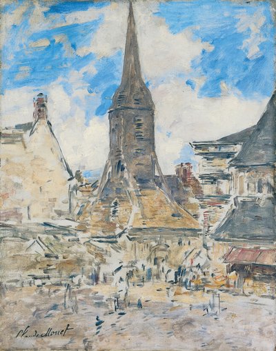 Kotava: "Biot ke Sainte-Catherine uja koe Honfleur (trutca ke Boudin)"
Frans: Le Clocher de Sainte-Catherine, Honfleur door Eugene Louis Boudin
