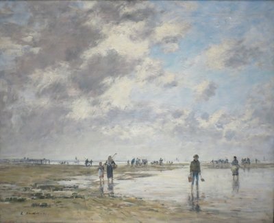 Laagwater, Berck door Eugene Louis Boudin