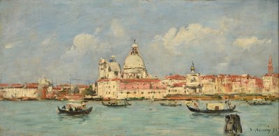 Venetië. Douane en Notre-Dame-de-la-Salute door Eugene Louis Boudin