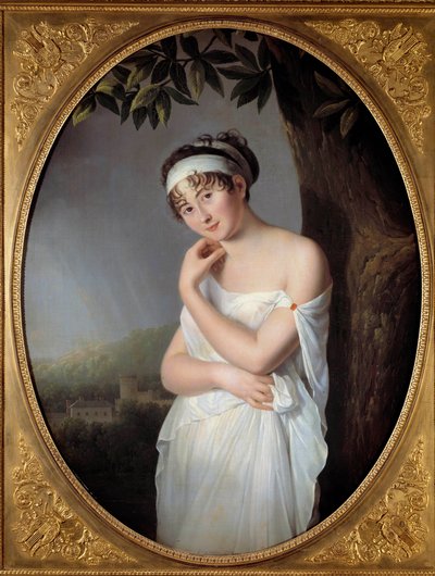 Portret van Madame Juliette Recamier (1777-1849), geboren Jeanne-Francoise Bernard door Eulalie Morin