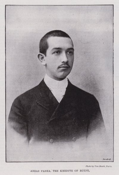 Abbas Pasha, Khedive van Egypte door European Photographer