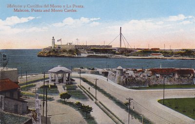 Havana, Cuba: Malecon, Punta en Morro Kastelen door European Photographer