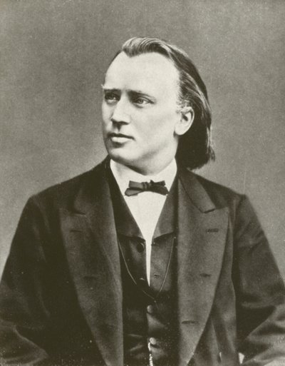Johannes Brahms, portret, ca. 1876 door European Photographer